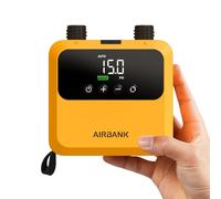 AIRBANK Mini Bomba para Tabla de Paddle Surf Pulse Pro, minibomba Recargable para Sup, Motor sin escobillas, máx. 20 PSI, Ideal para Kayak, inflables, Botes, Carpas y alas de Cometa (Naranja)