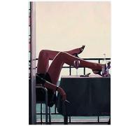 AirBnk Impresiones en lienzo de Jack Vettriano para decor de pared pintura para sala de estar dormitorio decor sexy impresión en lienzo arte de pared arte blanco negro arte impreso sin marco,70x90cm
