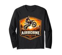 Airborne Lifestyle Dirt Bike Rider Motocross MX Moto Manga Larga