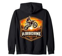 Airborne Lifestyle Dirt Bike Rider Motocross MX Moto Sudadera con Capucha