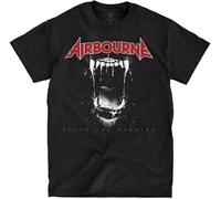 Airbourne - Bl@AC@k Dog Barking - Black T-Shirt Men T Shirt Summer T-Shirt Harajuku Short Sleeve Men Top XL