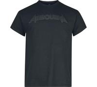 Airbourne Black On Black Logo Hombre Camiseta Negro 100% algodón Regular