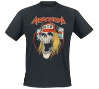 Airbourne Live It Up Hombre Camiseta Negro M 100% algodón Regular