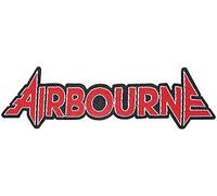 Airbourne Logo Cut-Out Unisex Parche rojo/negro, 100% poliéster,