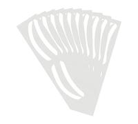 Airbrush Brow Mapping Stickers, Eyebrow Shaper Tape, 10 Pairs, Precision Brow Guide & Protection, Ideal for Tinting, Makeup, 6.3x1.3 Inches, Beauty Salon Tools