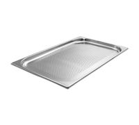 airbrush-city GN 1/1 Gastronorm - Recipiente para gastronorm (acero inoxidable, 2,5 L, profundidad de 20 mm, perforado)