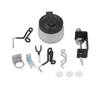 Airbrush Holder Station Universal Durable Stainless Steel Glass 360 Degree Rotating Clamp On Stand for Artists Crafters Painters Hobbyists