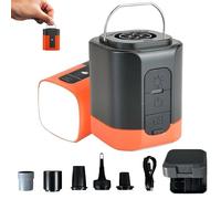 Airburst Pro 2-in-1 Compact Electric Pump - Portable Mini Air Pump & Vacuum with LED Light, Rechargeable 2600mAh Battery for Inflatables, Camping Gear & Vacuum Bags (#1)