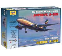 Airbus A-320 Aeronave Civil 1:144 Kit De Modelo De Plástico ZVEZDA