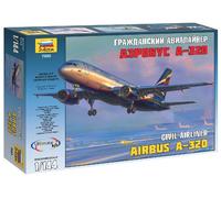 Airbus A-320 Aeronave Civil 1:144 Kit De Modelo De Plástico ZVEZDA