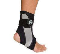 Aircast A60 Breathable Ankle Support in Black/Grey - Fast Single-Strap Adjust - Designed for Athletes - Medium Left by Aircast
