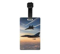 Aircraft Fighter Jets - Etiqueta de equipaje de PVC de alta calidad, soporte de identificación fiable para maleta, accesorio esencial de viaje sin complicaciones