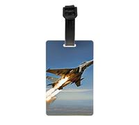 Aircraft Fighter Jets - Etiqueta de equipaje de PVC de alta calidad, soporte de identificación fiable para maleta, accesorio esencial de viaje sin complicaciones