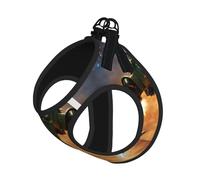 Aircraft Fighter Jets - Juego de correa de arnés para gato y perro, correa reflectante ajustable a prueba de fugas con malla suave transpirable, para mascotas pequeñas y cachorros gatitos