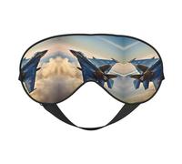Aircraft Fighter Jets - Máscara de dormir unisex de doble cara, ideal para dormir profundamente y cuidado de la piel