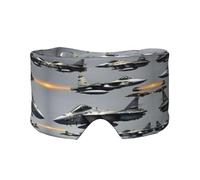 Aircraft Fighter Jets - Máscara de ojos para dormir, suave y cómoda, para hombres y mujeres