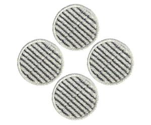AirCraft Home, Almohadillas de Fregado PowerGlide para Limpiadora de Suelos Duros, 4 Discos de Microfibra Texturizada Lavables para Terrazo, Baldosas, Madera y Porcelánico