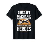 Aircraft Maintenance Aviation Hero Airplane Pilot Crew Camiseta