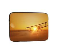 Aircraft Plane at Sunset Pattern - Bolsa para portátil de 13 pulgadas, funda protectora interior, portátil y adecuada para viajes de negocios o viajes