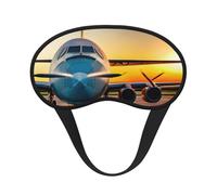 Aircraft Plane at Sunsets - Antifaz para dormir de lado, con forma de copa, para hombres y mujeres