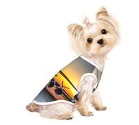 Aircraft Plane At Sunsets - Camiseta para mascotas, sin mangas, para cachorros pequeños, gatitos, uso en interiores y exteriores