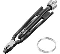 Aircraft Safety Wire Twisting Pliers, Metal Twisting Tool with 10 metros 0,5 mm Wire, Lock Twister Safety Wire Pliers for Auto Industry Aircraft 6 pulgadas