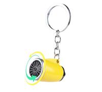 Aircraft Turbofan Engine Keychain - 4,5 × 2,2 × 8 cm Zinc Alloy, Manual Rotating Miniature Model | Aviación Themed Gift, Novelty Key Holder For Pilots Plane Enthusiasts Collectors Travel Accessories