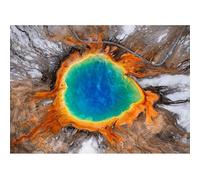 AIRDEA Parque Nacional Yellowstone 5D DIY Diamond Painting Art, Pintura Diamante Bordado de Punto de Cruz, Diamante Pintura Kit Completo para la decoración de la Pared del hogar 40x30cm