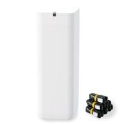 Airdeer Bote de basura automático A1, contenedor de basura inteligente autosellante y autosellante, sensor de movimiento IR, indicaciones de voz, barril sin costuras (línea dorada)