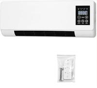Aire acondicionado - 2 en 1 ventilador de refrigeración de aire de pared, Plug & Play sin instalación, ventilador de refrigeración energéticamente eficiente para el hogar, dormitorio y oficina