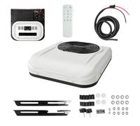 Aire Acondicionado Alimentado por Batería 12V 24V DC Techo para Camper Camión Van 1800W Enfriamiento Inverter Estacionario Silencioso Protección Baja Tensión(Rotor Type,12V)