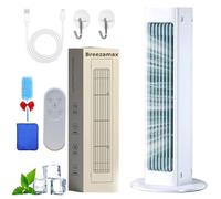 Aire Acondicionado Brezza Max, Aire Acondicionado Portátil Breezamax Qinux, Portátil Breezemax Nuevo (2025), Breeze Maxx Silencioso Y Eficiente, Disfrute Un Enfriamiento Rápido(White(With remote),1pc)