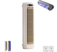 Aire acondicionado Brizac, Glosrity Cooling Ace, portátil, recargable por USB, silencioso, con 3 velocidades ajustables y circulación vertical sin aspas.(White)