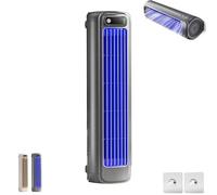 Aire acondicionado Brizac, Glosrity Cooling Ace, portátil, recargable por USB, silencioso, con 3 velocidades ajustables y circulación vertical sin aspas.(Gray)