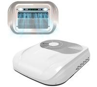 Aire Acondicionado Caravanade 12V/24V, Unidad de Aire Aacondicionado de Perfil Bajo para Campers 8500 BTU, Calefacción y Refrigeración, Alimentación por Batería de DC, Silencioso Cool+Heat-12V
