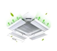 Aire Acondicionado Central Parabrisas Tipo Casete Deflector De Viento Deflector Suspendido En El Techo Escudo Anti-soplado Directo, Resistente Al Frío Y Al Calor