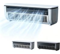 Aire acondicionado compacto sin conductos mini split con control remoto, sistema de refrigeración de pared de 3 velocidades para espacios pequeños, perfecto para el hogar y la oficina (blanco)