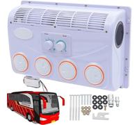 Aire acondicionado de 12V/24V CC,conjunto evaporador de aire acondicionado de 360°,para camiones,excavadoras,autocaravanas,vehículos de ingeniería,vehículos agrícolas,autobuses y furgonetas 12V