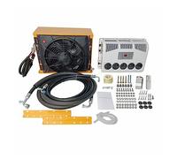 Aire acondicionado de estacionamiento de refrigeración eléctrica, aire acondicionado dividido de camión de 12 V 24 V for tractores Camper Van RV caravana(Yellow 12V)