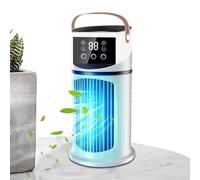 Aire acondicionado de mesa - Climatizador portátil para interiores | Climatizador de aire frío ajustable con luz LED integrada para dormitorio, oficina, estudio y sueño