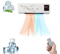 Aire acondicionado de pared Climafy de 12000 BTU, mini aire acondicionado con calefacción, refrigeración silenciosa sin conductos para dormitorio y oficina, unidad portátil autoevaporadora con nivel