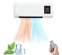 Aire Acondicionado De Pared Mini Unidad De Aire Acondicionado De Pared De 2000 W for Dormitorio Viento Y Calefacción Naturales Portátiles, Combinación(A)