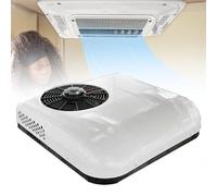 Aire acondicionado de techo, 12 V/24 V, unidad de CA de perfil bajo para autocaravanas, autobuses, caravanas, excavadoras, refrigeración eficiente para vehículos y vida móvil