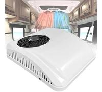 Aire Acondicionado de Techo 12V/24V/48V, Frío y Caliente, Silencioso, Compresor de Desplazamiento para Camión Eléctrico