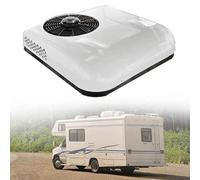 Aire acondicionado de techo 12V DC para camiones, vehículos recreativos, autobuses y autocaravanas - Aire frío para viajes cómodos - Blanco