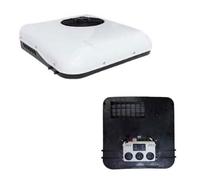 Aire Acondicionado de Techo de 12 V/24 V para autocaravanas, vehículos recreativos y remolques de Viaje, Bomba de Calor sin conductos y enfriamiento rápido, fácil instalación con Control Remoto