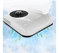 Aire acondicionado de techo de 12 V CC con tecnología de inversor dual para campistas, autocaravanas, camiones y furgonetas, solo refrigeración