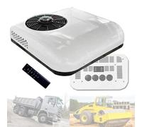 Aire acondicionado de techo de 24 V, sistema de estacionamiento y refrigeración 2 en 1 para camiones, caravanas, vehículos de construcción, excavadoras, grúas, furgonetas