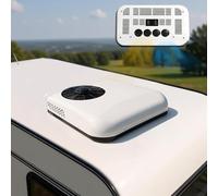 Aire Acondicionado de Techo para Autocaravanas con Refrigeración, Silencioso y de Bajo Perfil, Sin Conductos, para Autocaravanas, Camiones, Caravanas, Furgonetas y Tractores