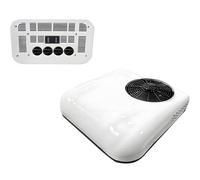 Aire Acondicionado de Techo para Coche de bajo Nivel de Ruido, Aire Acondicionado de Techo de 12 V/24 V CC, Aire Acondicionado para camión, 8800 BTU de enfriamiento rápido White-12V